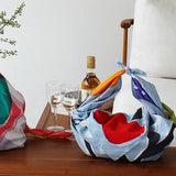 Suzuki Masaru - Aqua Drop (Water repellent finish)  - FRUIT FARM  light blue アクアドロップ  (撥水加工)　- Furoshiki   70 x 70 cm