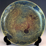 Fujii Kinsai Arita Japan - Yurisai Kinran Rise Dragon Ornamental plate 19.00 cm #2 (Superlative Collection) - Free Shipping