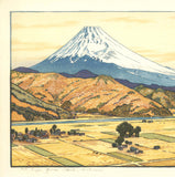 Yoshida Toshi - #018301 Izu Ohito no Fuji Aki  (Mt.Fuji from Ohito, Autmun) - Free Shipping