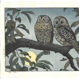 Yoshida Toshi - #017001 Fukuro (Two Owls) - Free Shipping