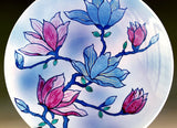 Fujii Kinsai Arita Japan - Kinsai Mokuren Ornamental plate 24.00 cm - Free Shipping