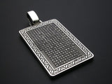 Saito - Heart Sutra Silver Pendant Top (Silver 950)