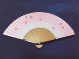 Traditional handcrafted Kyoto Ladies' Sensu - #224 Goldfish - Pink