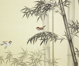 Japanese Traditional Hand Paint Byobu (Silk Folding Screen) - T 5 - Free Shipping