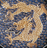 Fujii Kinsai Arita Japan - Tetsuyu Golden Rise Dragon Ornamental plate 19.00 cm - Free Shipping
