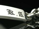 Saito - Initial Silver Bracelet Size M (Silver 950)