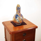 Fujii Kinsai Arita Japan - Somenishiki Golden Swallow & Wisteria Vase 23.20 cm - Free Shipping