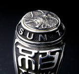 Saito - Dragon Crest Emblem(Silver 950) with Sun Tzu Silver Ring　