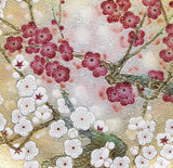 Saikosha - #007- 03 Red & White Plum (Cloisonné ware ornamental plate) 40.00 cm - Free Shipping