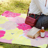Himemusubi - Aqua Drop (Water repellent finish)  Botan  (peony)  牡丹  Rose - Furoshiki   100 x 100 cm