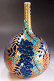 Fujii Kinsai Arita Japan - Somenishiki Golden Wisteria Vase 30.50 cm - Free Shipping