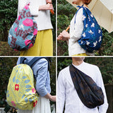 Kata Kata - Water repellent finish - Hummingbird アクアドロップ ハチドリ グレーグリーン(撥水加工) - Furoshiki   100 x 100 cm