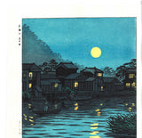 Kasamatsu Shiro - SK29 Katase Gawa Tsuki no De (The moon at the Katase river) - Free Shipping