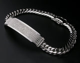 Saito - Heart Sutra  Platinum  Bracelet (Platinum 900) 18.00 cm