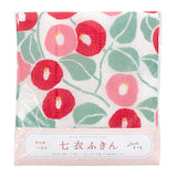 Takehisa Yumeji- Camellia Red つばき アカ - Nanae Fukin (Kitchen towels)   30 x 30 cm