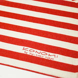 Konomi - Stripe Furoshiki Red 97X97cm  (Japanese Wrapping Cloth)