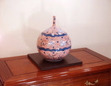 Fujii Kinsai Arita Japan - Somenishiki Kinsai Momiji & Deer Vase 30.50 cm - Free Shipping