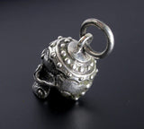 Saito - Tibetan Skull Silver Pendant top (Silver 925)