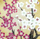 Saikosha - #005-13 Red & White Plum (Cloisonné ware ornamental plate) 27.00 cm - Free Shipping