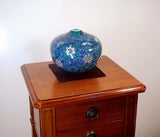 Fujii Kinsai Arita Japan - Somenishiki Tessen Vase 14.50 cm - Free Shipping