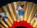 Kyoto Kazari Sensu - #64 Japanese Dolls - Length - 15.2 cm (5.984")