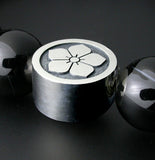 Saito - Kamon (Family Crest) (Silver 950) with Onyx Rosary