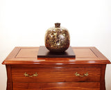 Fujii Kinsai Arita Japan - Tenmokuyu Kinsai Tiger Vase 24.50 cm - Free Shipping