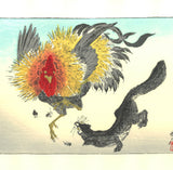 Kawanabe Kyosai - Chicken & Weasel - Free Shipping