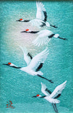 Saikosha - #013-03 Maizuru (Dance of Cranes) (Framed Cloisonné ware) - Free Shipping
