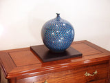 Fujii Kinsai Arita Japan - Somenishiki Kinsai Shippo Monyou Vase 28.00 cm - Free Shipping