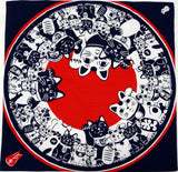 Kenema - Maneki-neko  猫手まねき - Furoshiki 50 x 50 cm