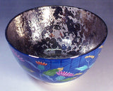 Fujii Kinsai Arita Japan - Somenishiki Platinum Azami Tea cup for Tea ceremony - Free Shipping