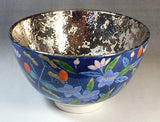 Fujii Kinsai Arita Japan - Somenishiki Platinum Kusabana Monyou Tea cup for Tea ceremony - Free Shipping