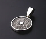 Saito - Heart Sutra Extra Small Round Shape Silver Pendant Top (Silver 950)
