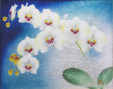 Saikosha - #014-04 Phalaenopsis orchid (Framed Cloisonné ware) - Free Shipping