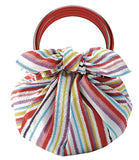 Modern Girl - Simashima - Furoshiki with two rings  70 x 70 cm
