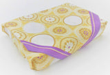 Kawashima - Kikujyu Renmon 菊寿蓮文（キクジュレンモン）  - Furoshiki 50 x 50 cm  (Japanese Wrapping Cloth)