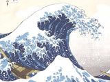 Sumidagawa - Katsushika Hokusai -The Great Wave off Kanagawa (波裏に富士)  - Furoshiki 48 x 48 cm