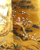 Japanese Traditional Hand Paint Byobu (Gold Leaf Folding Screen) - T 33 - Free Shipping