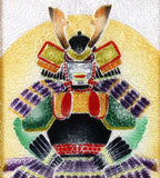 Saikosha - #008-17  Yoroi Kabuto (Framed Cloisonné ware) - Free Shipping