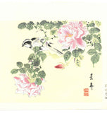 Imao Keinen - Bara (Rose & Birds) - Free Shipping