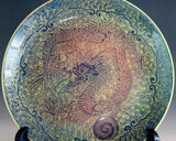 Fujii Kinsai Arita Japan - Yurisai Kinran Rise Dragon Ornamental plate 19.00 cm (Superlative Collection) - Free Shipping