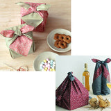 Reversible -Double-Sided Dyeing Furoshiki - 鮫テツ/ローズ - 90 x 90 cm