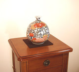 Fujii Kinsai Arita Japan - Somenishiki Kinsai Pomegrante Vase 17.50 cm - Free Shipping