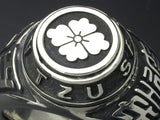 Saito - Kamon (Family Crest Emblem) (Silver 950) with Sun Tzu Silver Ring Silver 925