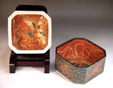 Fujii Kinsai Arita Japan - Yurisai Kinran  Porcelain box Phoenix (Superlative Collection) - Free Shipping