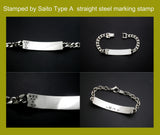 Saito - Type-A Custom Made Straight Jewelry Marking Punch, Jewelry Stamp, Steel logo Stamp