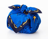 Support Ukraine Furoshiki　Tree of life  (Blue)   Furoshiki  (Japanese Wrapping Cloth)   50 x 50 cm