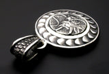 Saito - New Dragon Crest Emblem Silver Pendant Top　