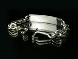 Saito - Initial Silver Bracelet Size L (Silver 950)